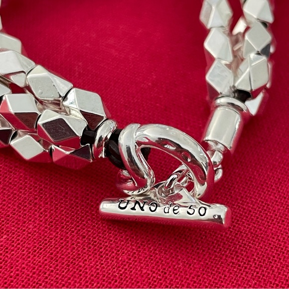 UNO de 50 Bracele🔸️END PEARL 🔸️ Silver plated  with Faux Pearls - Picture 12 of 15